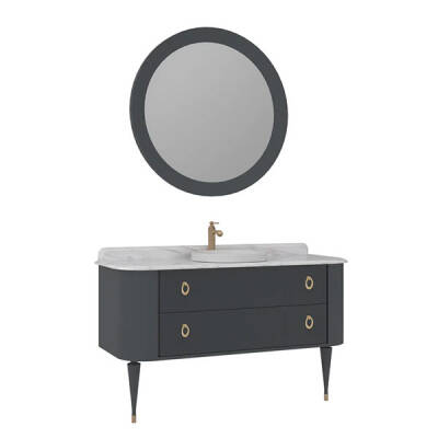 Orka Felice Ahşap Ayaklı 140 cm Banyo Dolabı - 5