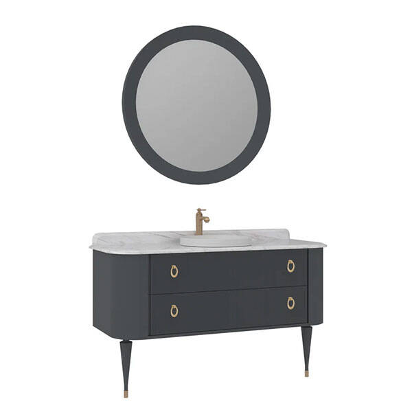 Orka Felice Ahşap Ayaklı 140 cm Banyo Dolabı - 5