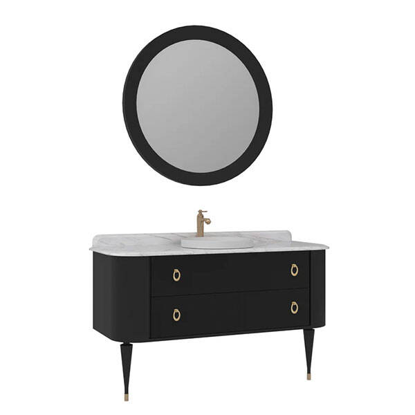 Orka Felice Ahşap Ayaklı 140 cm Banyo Dolabı - 6