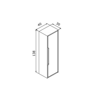 Orka Galia 40 cm Boy Dolabı - 3