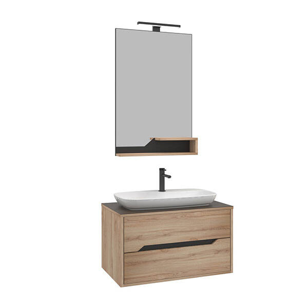 Orka Galia 80 cm Banyo Dolabı - 2