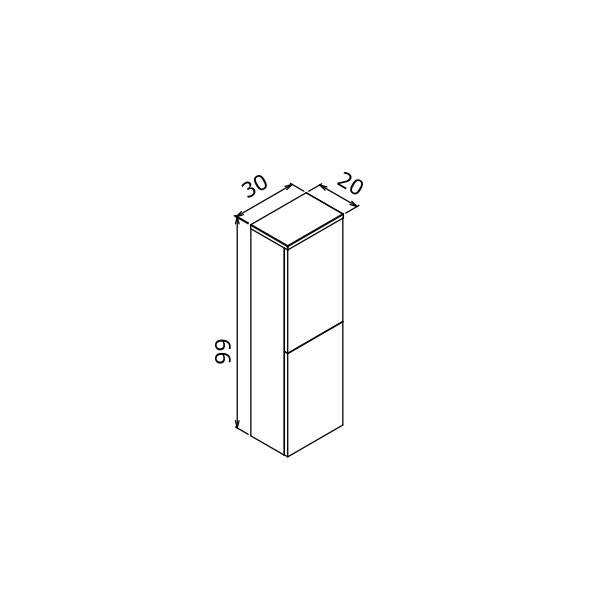Orka Knidos 30 cm Üst Boy Dolabı - 6