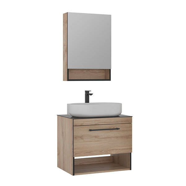 Orka Knidos 70 cm Takım Ayna Dolaplı Banyo Dolabı - 3