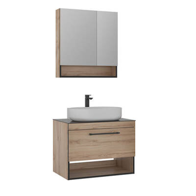 Orka Knidos 90 cm Takım Ayna Dolaplı Banyo Dolabı - 3