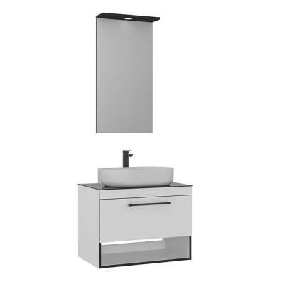 Orka Knidos 90 cm Takım Spot Aynalı Banyo Dolabı - Orka