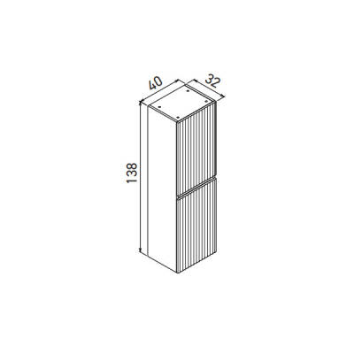 Orka Lentia Thermold 40 cm Boy Dolabı - 6