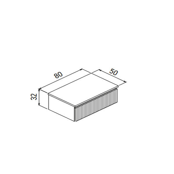 Orka Lentia Thermold 80 cm Yan Modül Banyo Dolabı - 9
