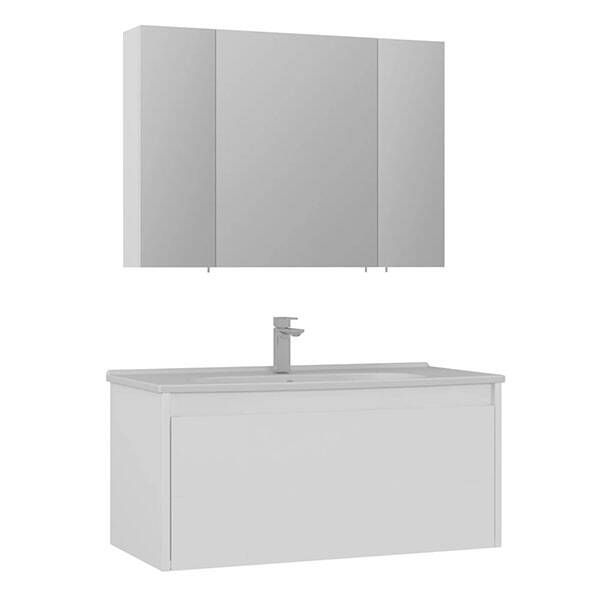 Orka Likya 100 cm Banyo Dolabı - 1