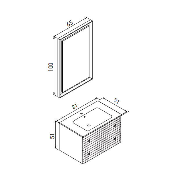 Orka Lipari 80 cm Asma Banyo Dolabı - 6