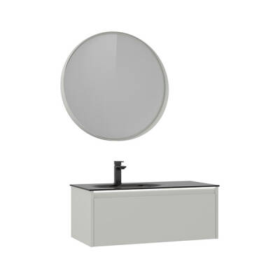 Orka Lisbon 90 CM Mat Banyo Dolabı - 2