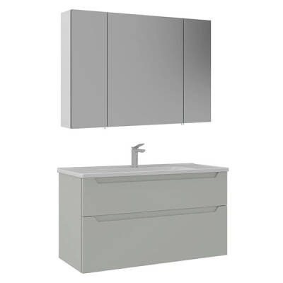 Orka Messina Thermold Ayna Dolaplı 100 cm Takım - 4