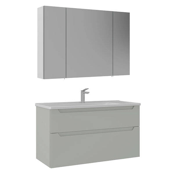 Orka Messina Thermold Ayna Dolaplı 100 cm Takım - 4