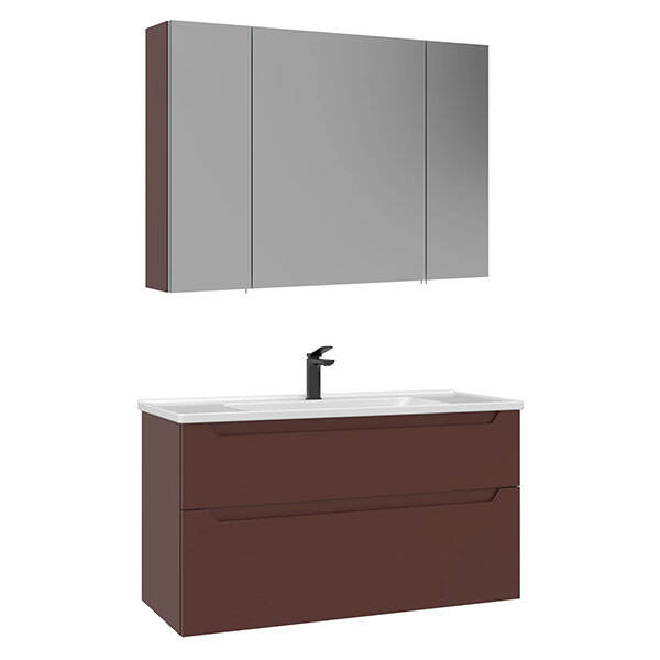 Orka Messina Thermold Ayna Dolaplı 100 cm Takım - 5