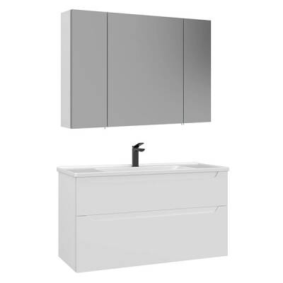 Orka Messina Thermold Ayna Dolaplı 100 cm Banyo Dolabı - Orka