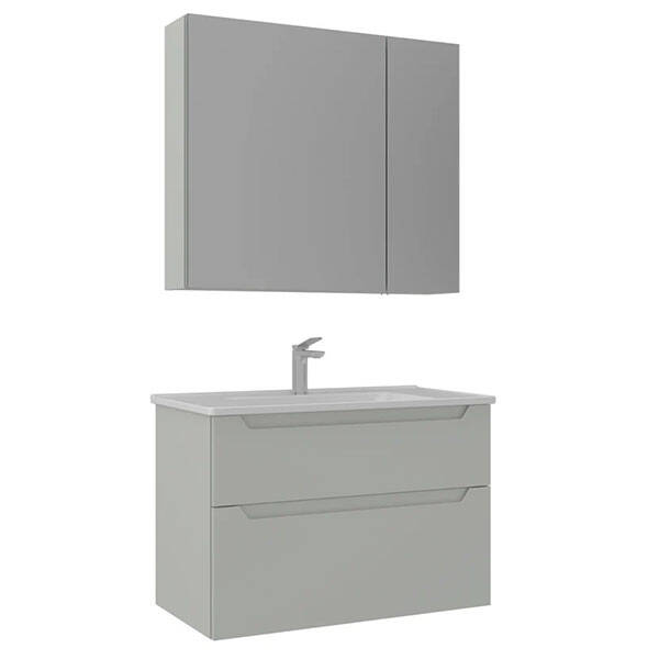 Orka Messina Thermold Ayna Dolaplı 85 cm Takım - 4