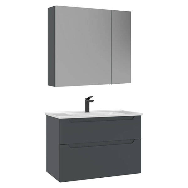 Orka Messina Thermold Ayna Dolaplı 85 cm Banyo Dolabı - 3