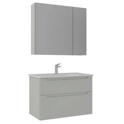 Orka Messina Thermold Ayna Dolaplı 85 cm Banyo Dolabı - 4