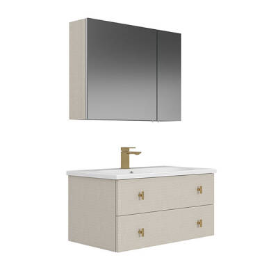 Orka Milazzo Ayna Dolaplı 80 cm Asma Takım - Orka