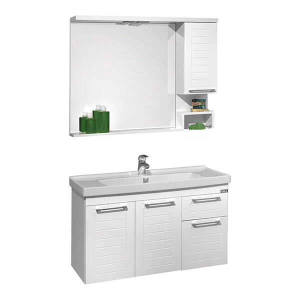 Orka Perge 100 cm Banyo Dolabı - 1