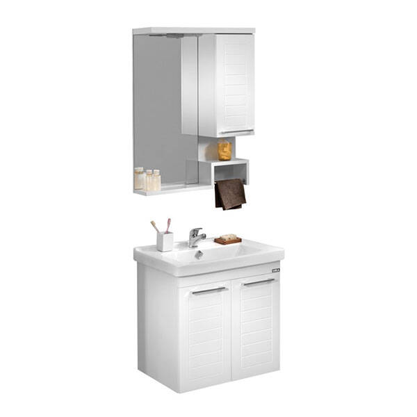 Orka Perge 65 cm Banyo Dolabı - 1