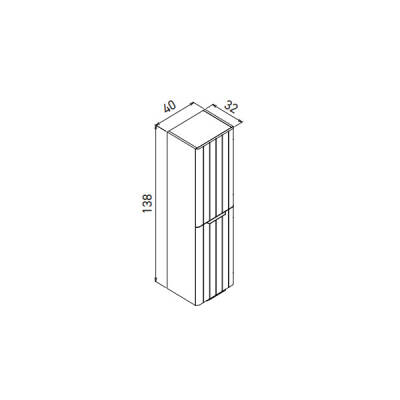 Orka Procida Thermold 40 cm Boy Dolabı - 7