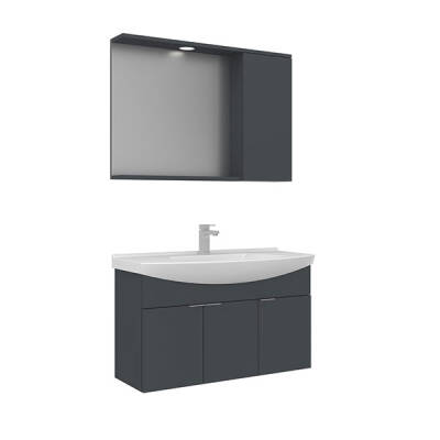 Orka Purus 100 cm Asma Banyo Dolabı - 2