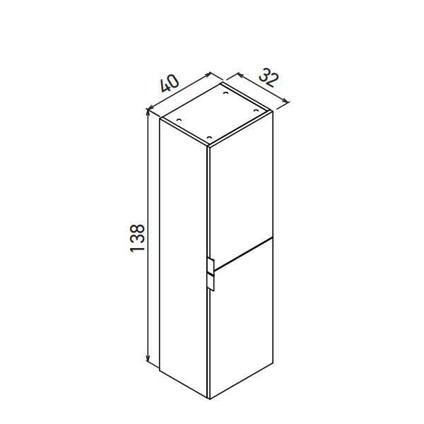 Orka Purus-Desna 40 cm Boy Dolabı Demonte (Sağ-Sol) - 5