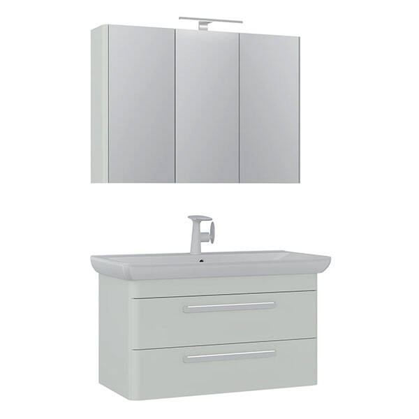 Orka Rose 100 cm Banyo Dolabı - 1