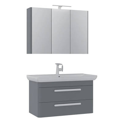 Orka Rose 100 cm Banyo Dolabı - 2