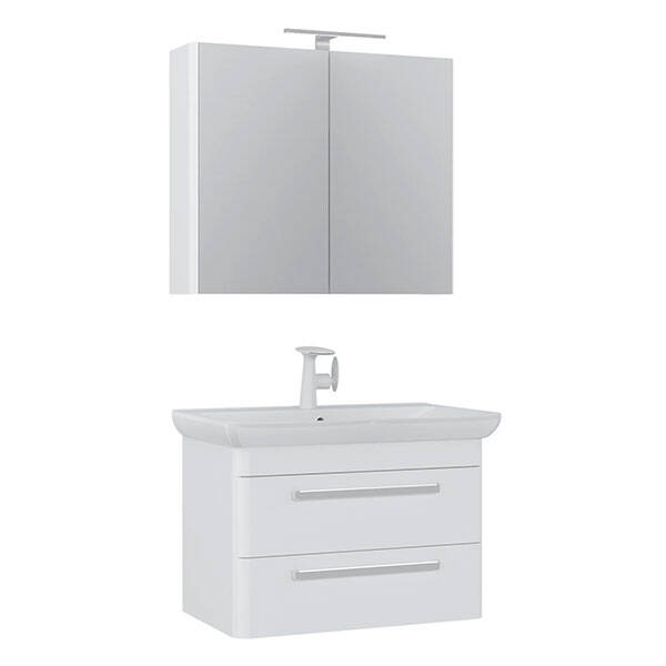 Orka Rose 80 cm Banyo Dolabı - 1