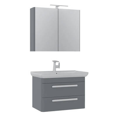 Orka Rose 80 cm Banyo Dolabı - 2