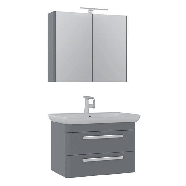 Orka Rose 80 cm Banyo Dolabı - 2