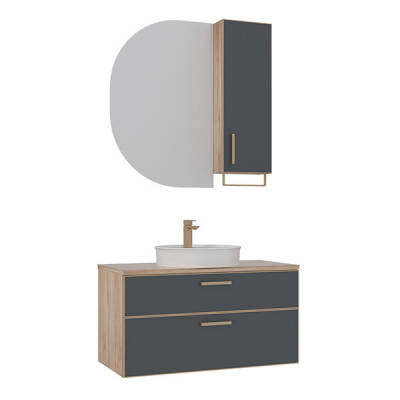 Orka Salerno 96 cm Banyo Dolabı - Orka