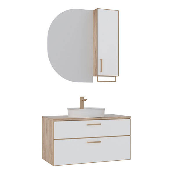 Orka Salerno 96 cm Banyo Dolabı - 2