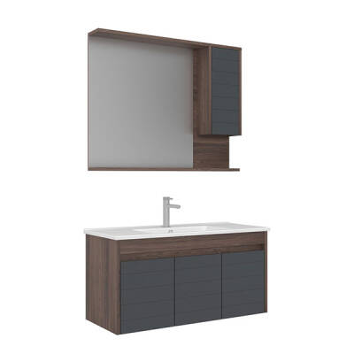 Orka Serra 100 cm Banyo Dolabı - 2