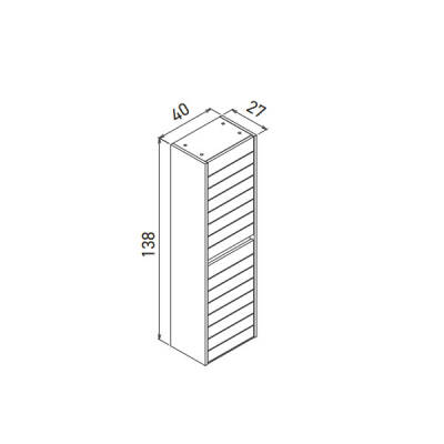 Orka Serra 40 cm Boy Dolabı (Sağ-Sol) - 3