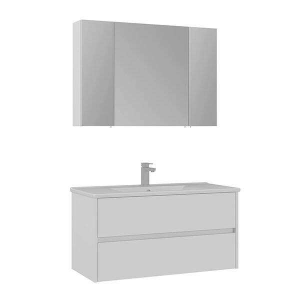 Orka Side Çekmeceli 100 cm Banyo Dolabı - 2