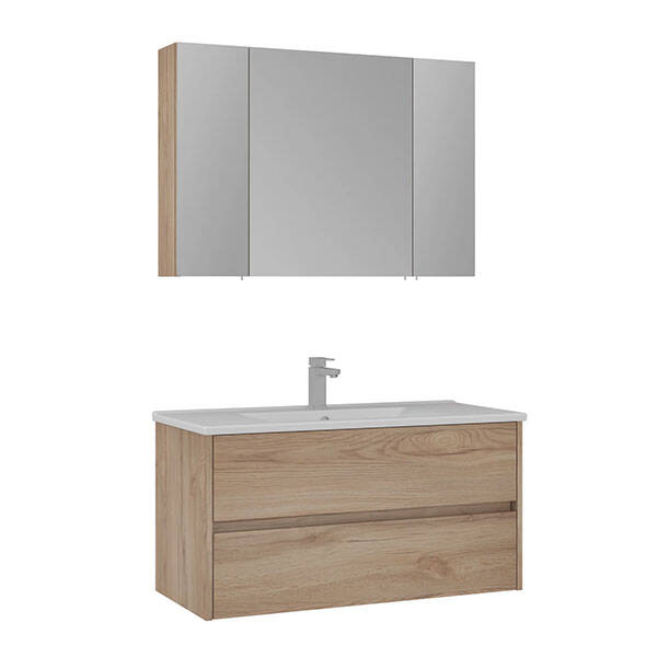 Orka Side Çekmeceli 100 cm Banyo Dolabı - 4