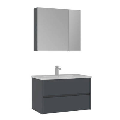 Orka Side Çekmeceli 85 cm Banyo Dolabı - 3