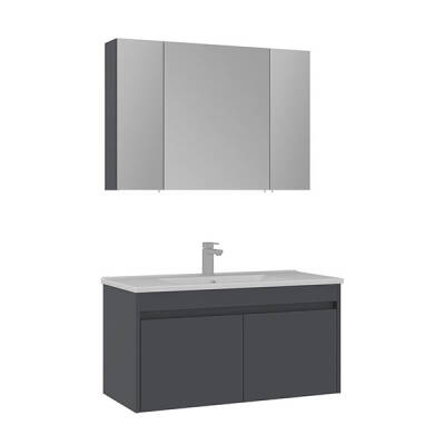 Orka Side Kapaklı 100 cm Banyo Dolabı - 2