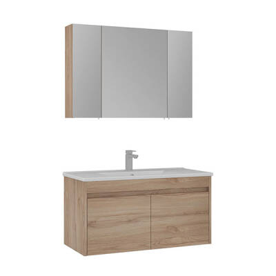 Orka Side Kapaklı 100 cm Banyo Dolabı - 3