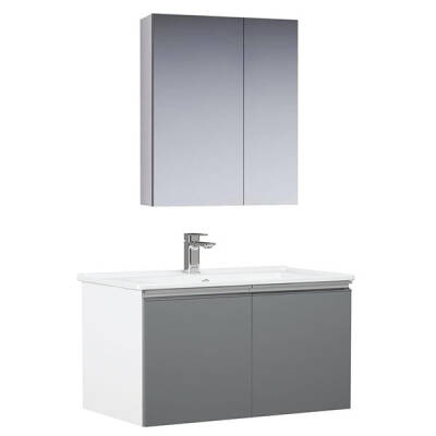 Orka Terme Kapaklı 80 cm Banyo Dolabı - 2