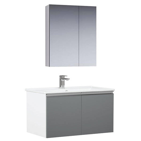 Orka Terme Kapaklı 80 cm Banyo Dolabı - 2