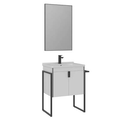 Orka Trio Kapaklı Ayaklı 65 cm Banyo Dolabı - 2