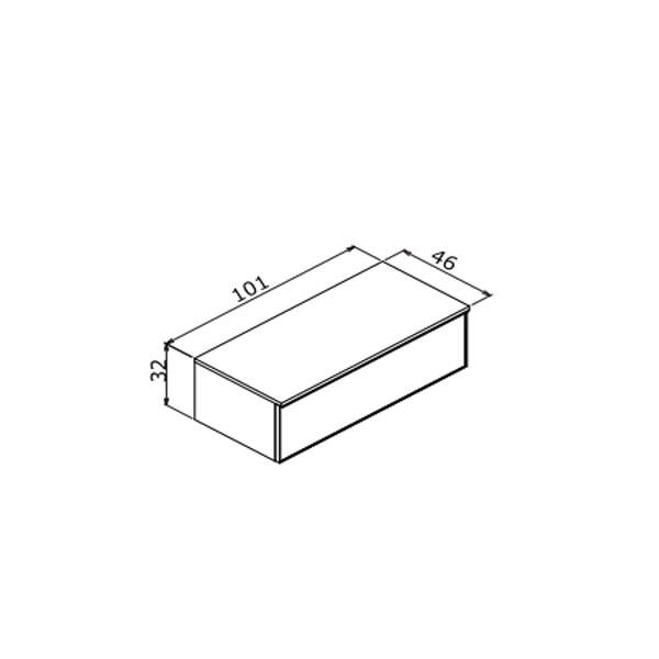 Orka Urban 100 cm Yan Modül Banyo Dolabı - 8