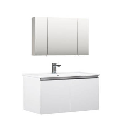 OrkaTerme Kapaklı 100 cm Banyo Dolabı - Orka